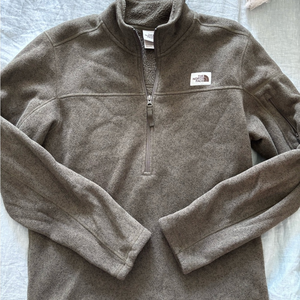 The North Face Men's Gordon Lyons 1/4 Zip Fleece Pullover - army green